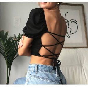 Glassons linen square neck top